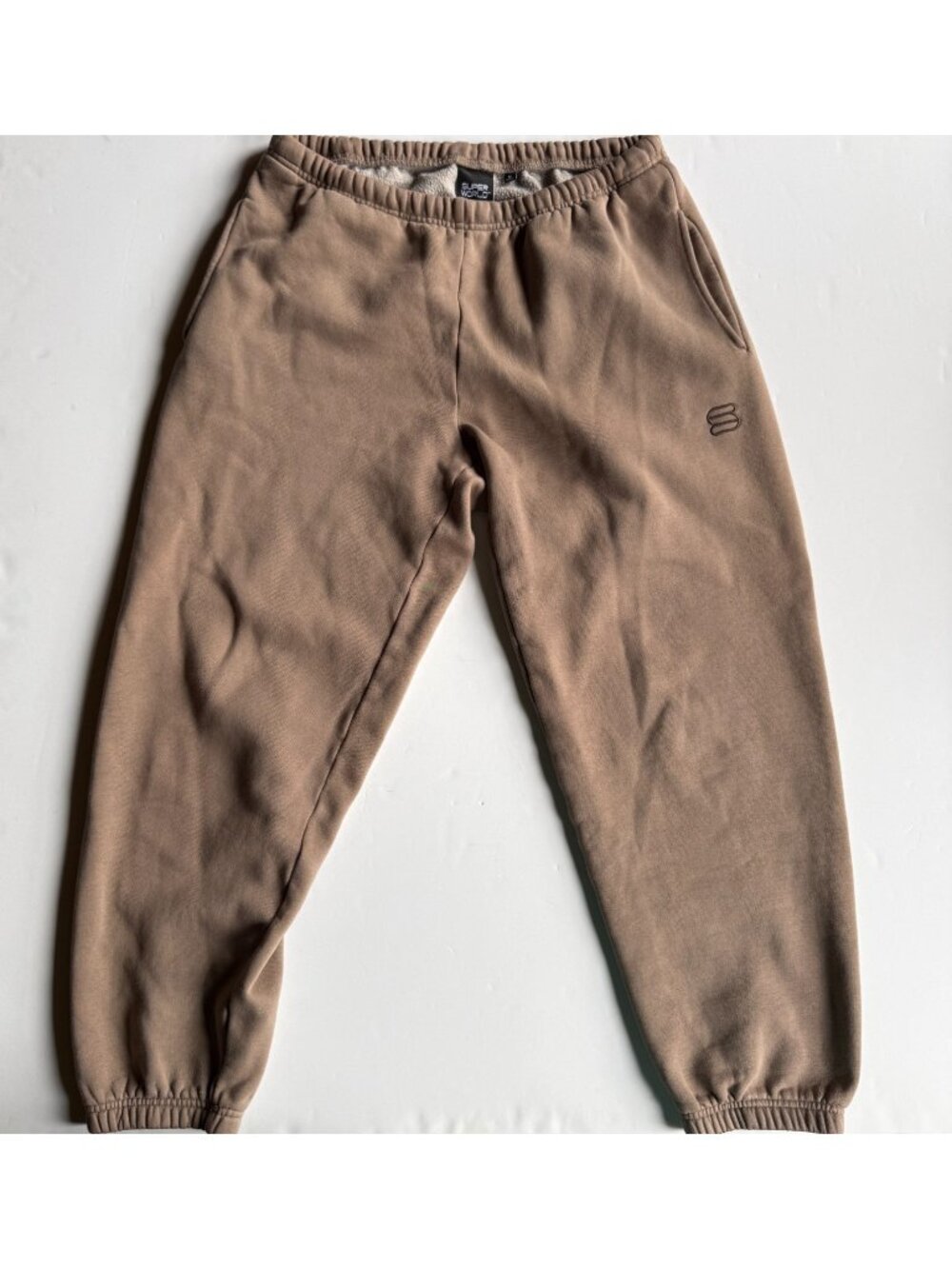 ARITZIA Super World Fleece Sweatpants - Taupe Brown - Unisex Medium